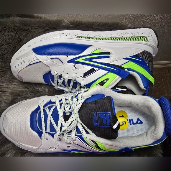 FILA Sandenal White Leather Lifestyle Men's Sneakers Shoes Big & Tall - Picture 10 of 16